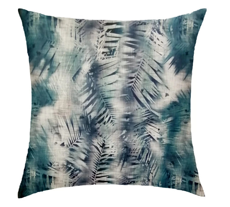 Aqua Mist Palm Scatter Cushion
