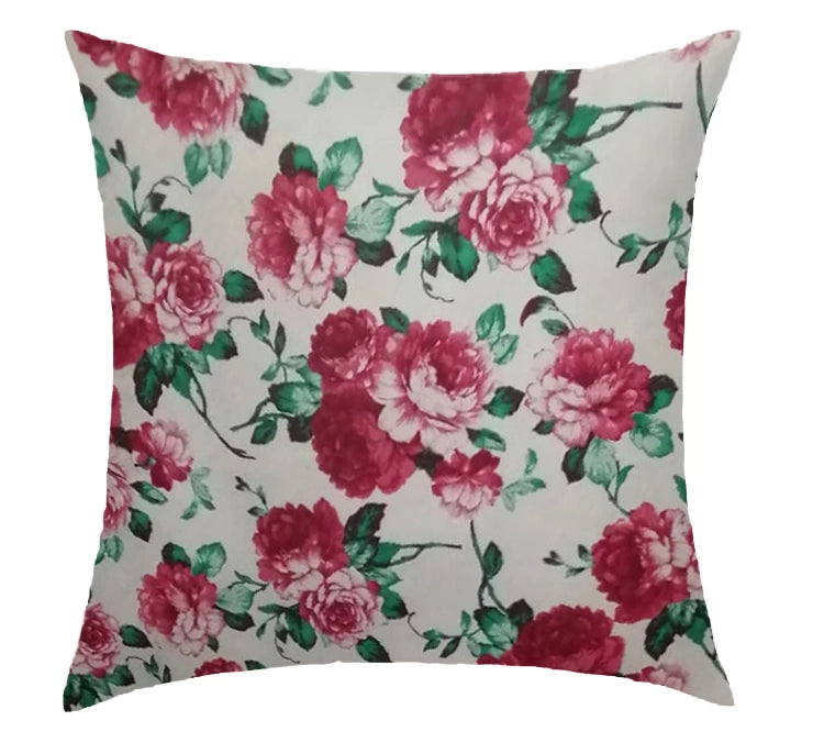 Pink Peony Floral Scatter Cushion
