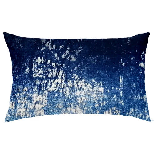 Azure Luxe Abstract Scatter Cushion