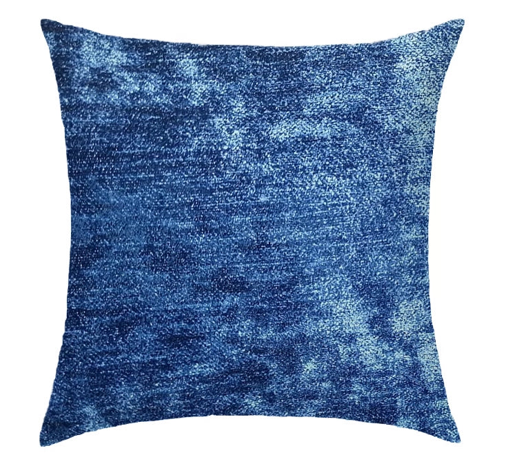 Azure Luxe Textured Scatter Cushion