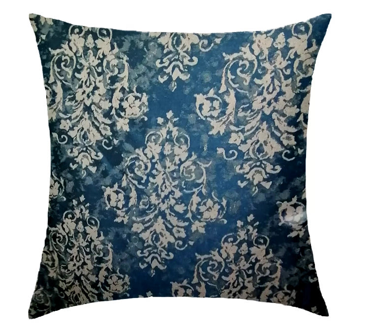 Blue Vintage Tapestry Cushion