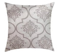 Classic Arabesque Taupe Cushion