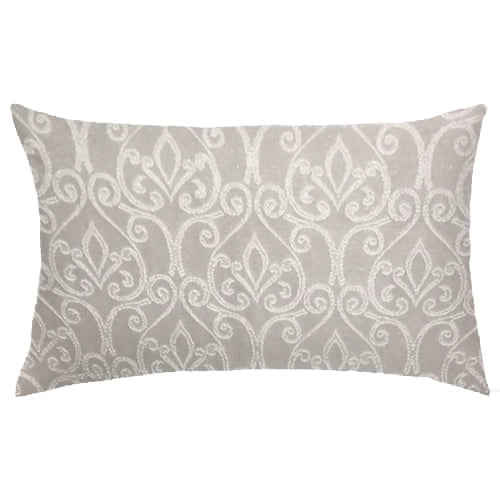 Elegant Ivory Scrollwork Cushion