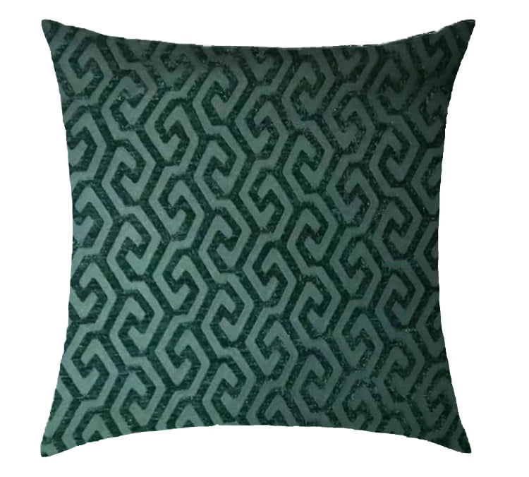 Emerald Maze Textured Scatter Cushion