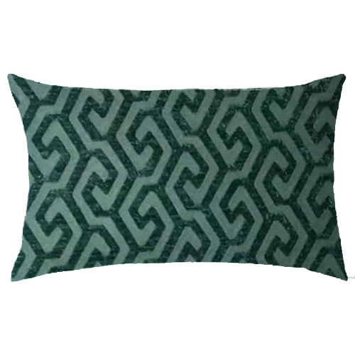 Emerald Maze Textured Scatter Cushion