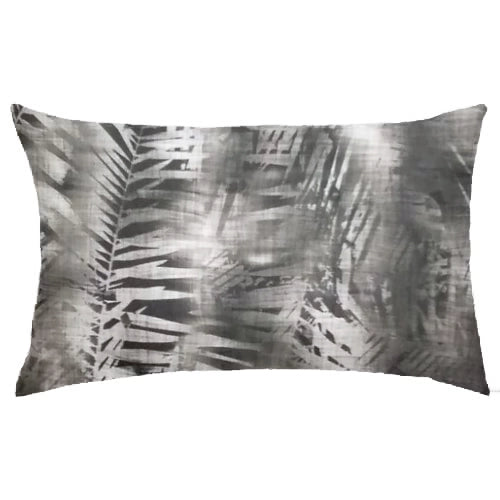Monochrome Palm-Shadow Scatter Cushion