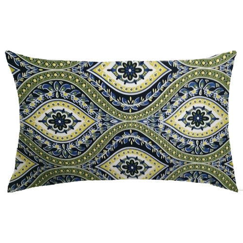 Ornate Mosaic Waves Scatter Cushion
