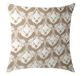 Regal Damask Taupe Scatter Cushion