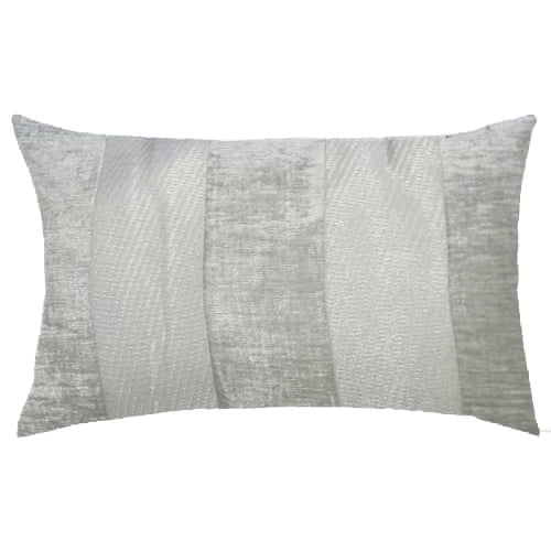 Silver Cascade Textured Scatter Cushion