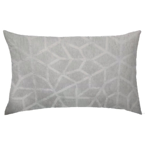 Soft Geometric Frost Cushion