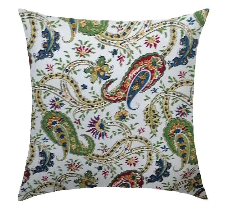 Vibrant Paisley Floral Scatter Cushion